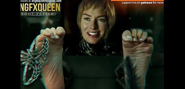  Cersei Lannister feet soles tickling Lena Headey